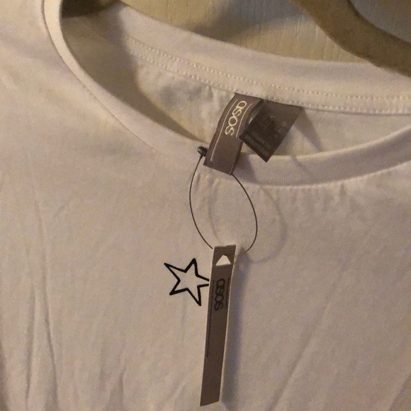 ASOS White T-Shirt with Star NWT - Picture 2 of 2